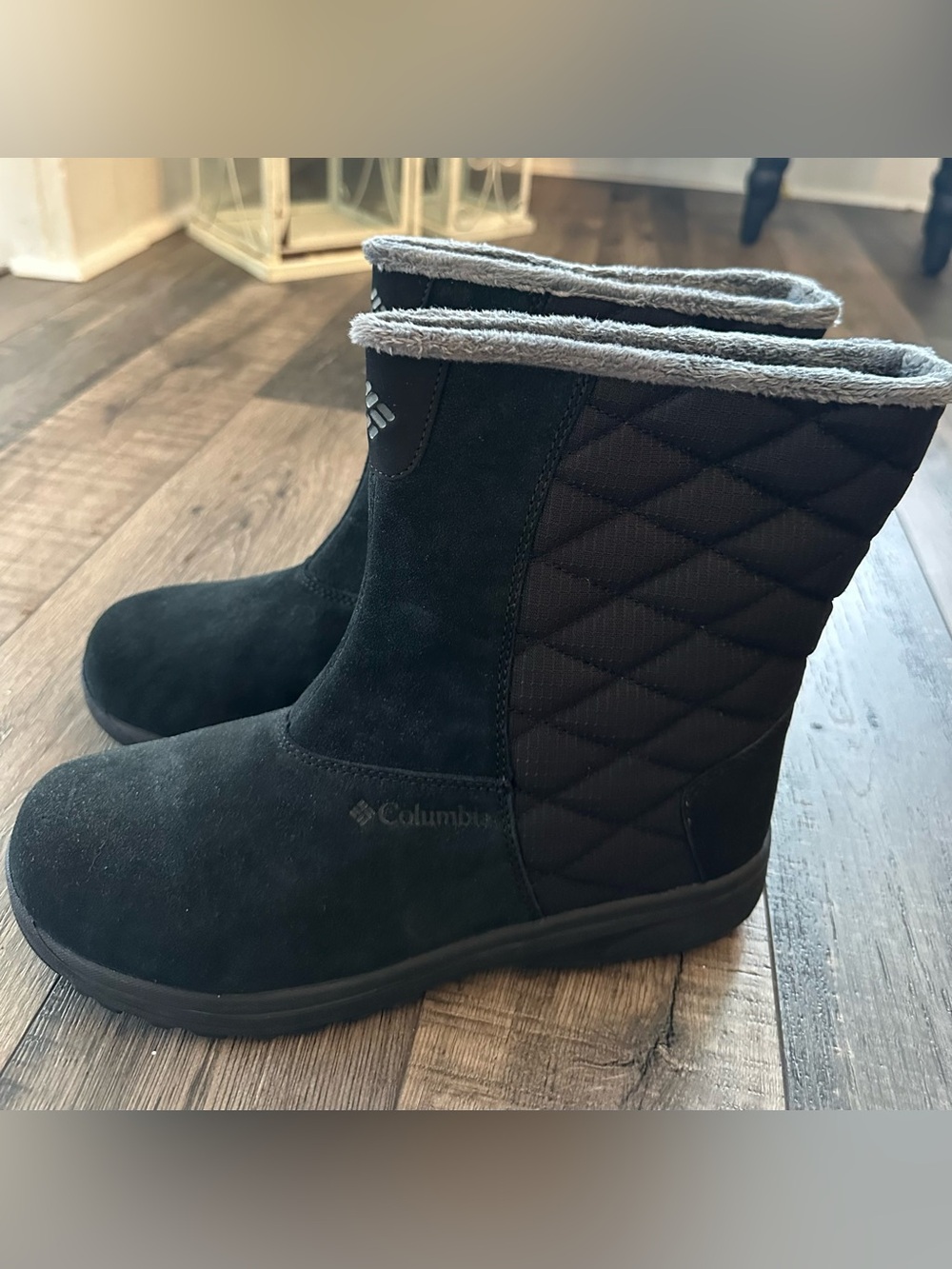 Columbia Ice Maiden Slip III Women's 9.5 Black Suede Waterproof